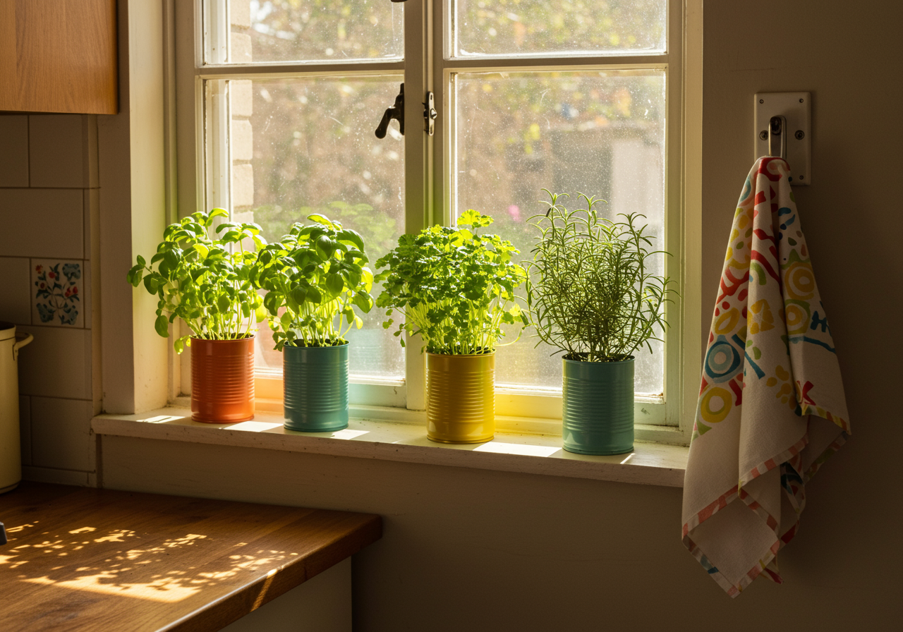 DIY Upcycled Herb Garden: Grow Fresh Flavors in Your Rental