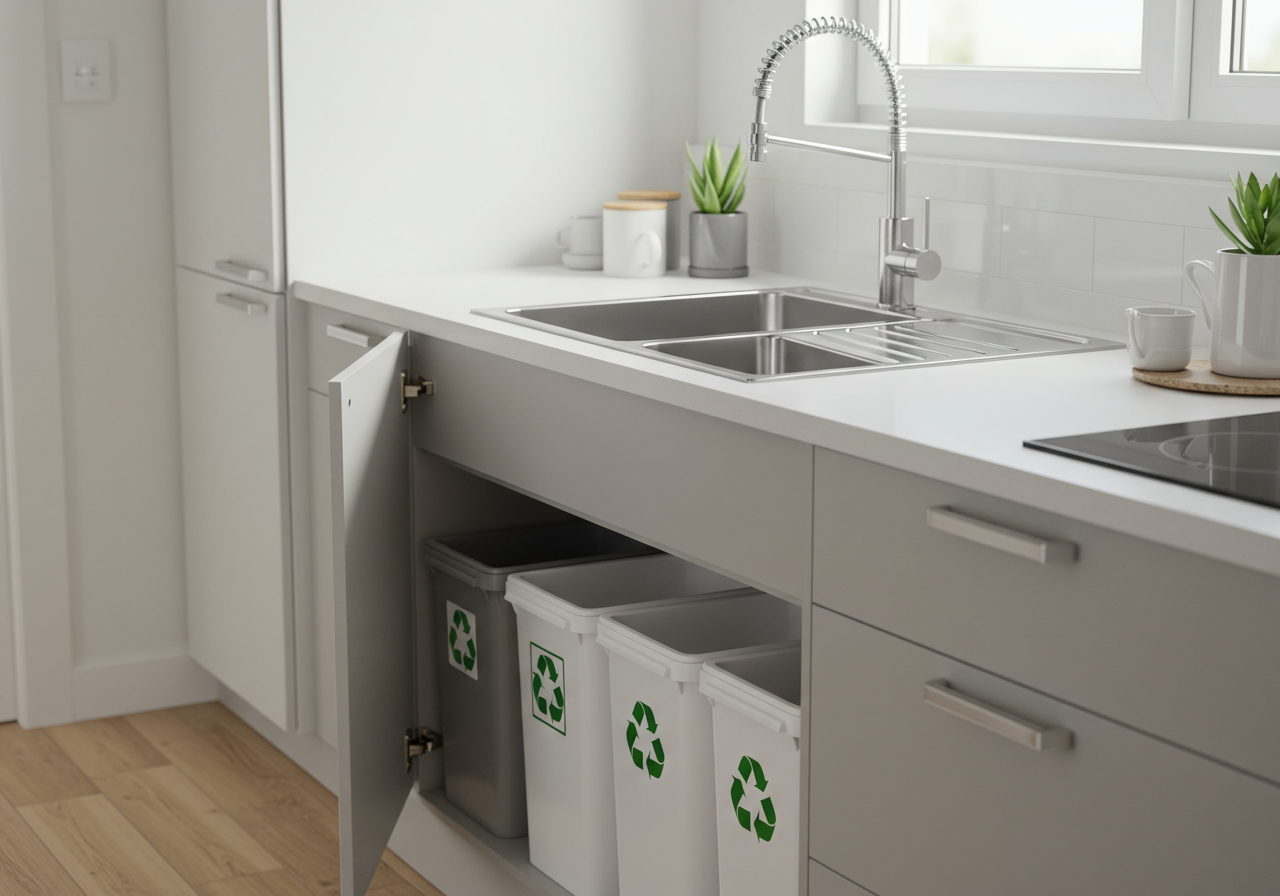 Creating a Compact & Efficient Recycling Station in Your Small Apartment