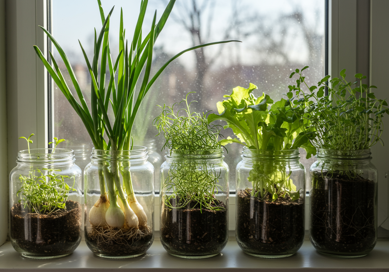 10 Surprising Foods You Can Easily Regrow from Scraps on Your Windowsill