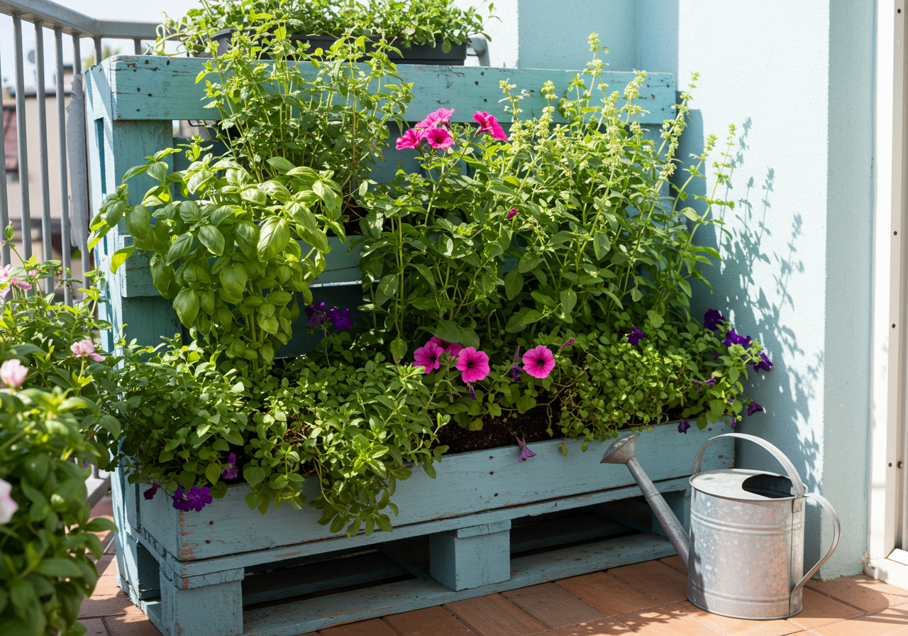 Grow Up, Not Out: Building a Vertical Pallet Garden on Your Balcony