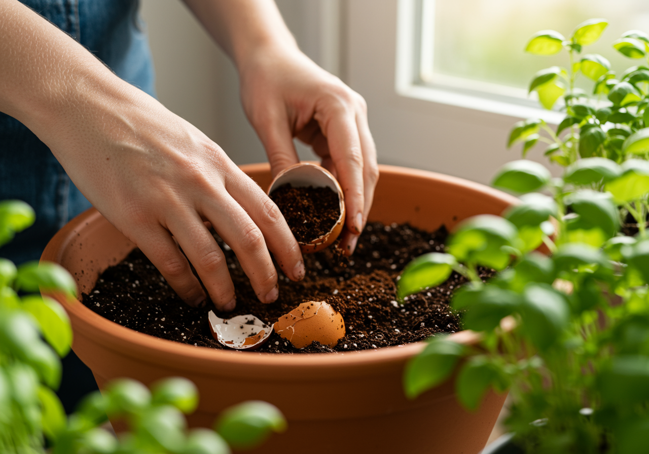 Brew-tiful Gardens: Eco-Friendly Gardening with Coffee Grounds and Eggshells for Renters