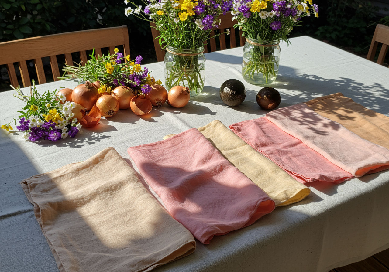 Naturally Dyed Delights: Upcycling Old Linens for an Eco-Friendly Home