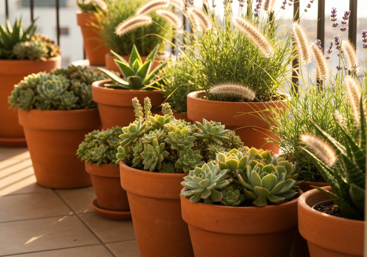 How to Create a Stunning Drought-Tolerant Balcony Garden (That Thrives on Neglect)
