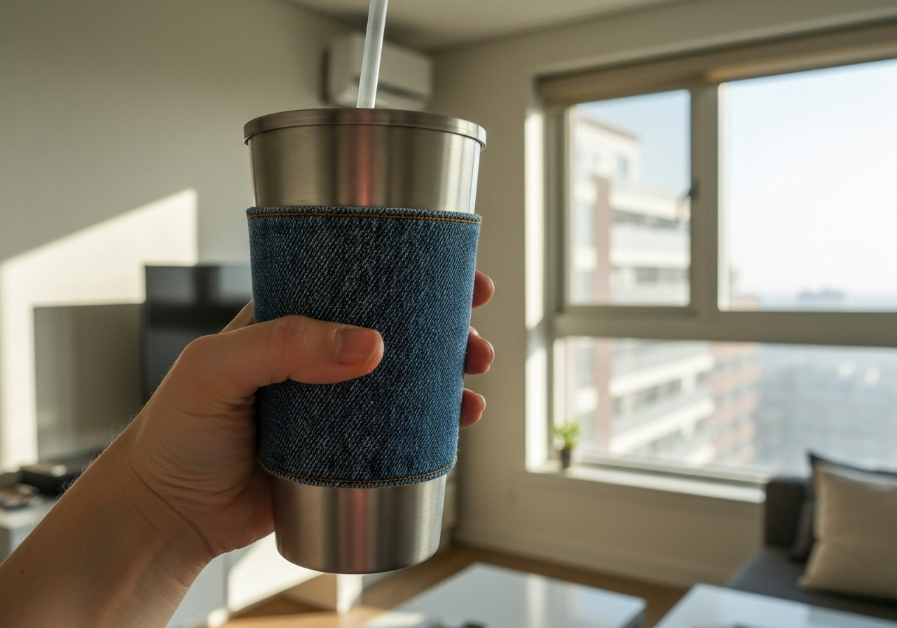 DIY Reusable Iced Coffee Cup Sleeve: The Perfect Eco-Friendly Renter Hack